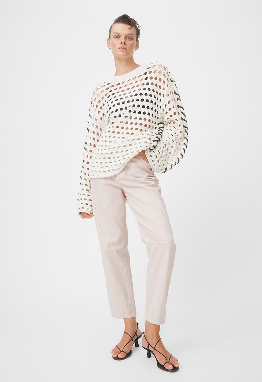 H&M - High waist twill trousers - beige