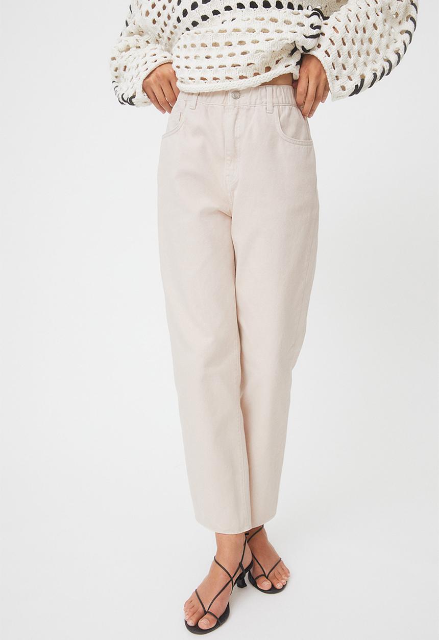 H&M - High waist twill trousers - beige