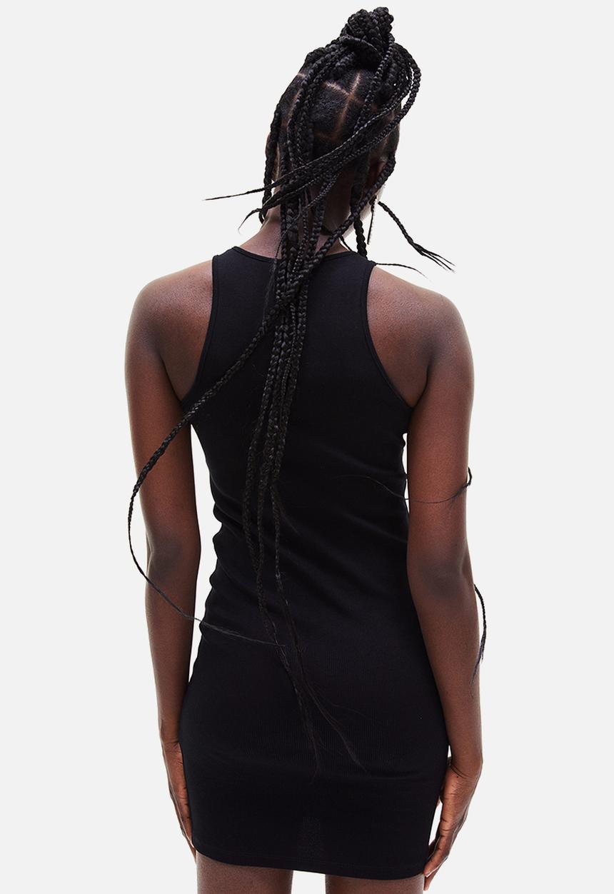 H&M - Ribbed jersey dress - black