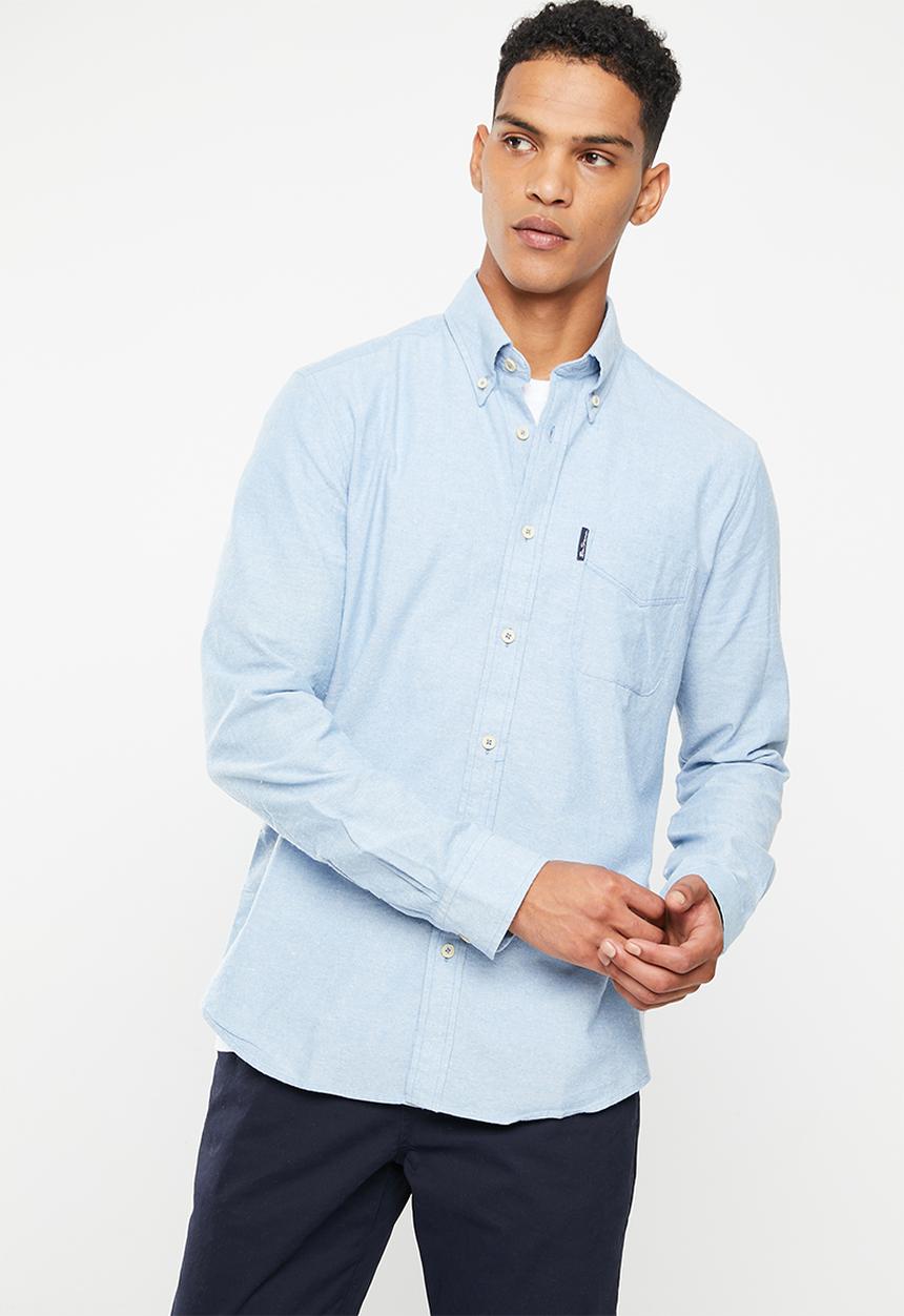 Ben Sherman - Cotton oxford shirt - pale blue