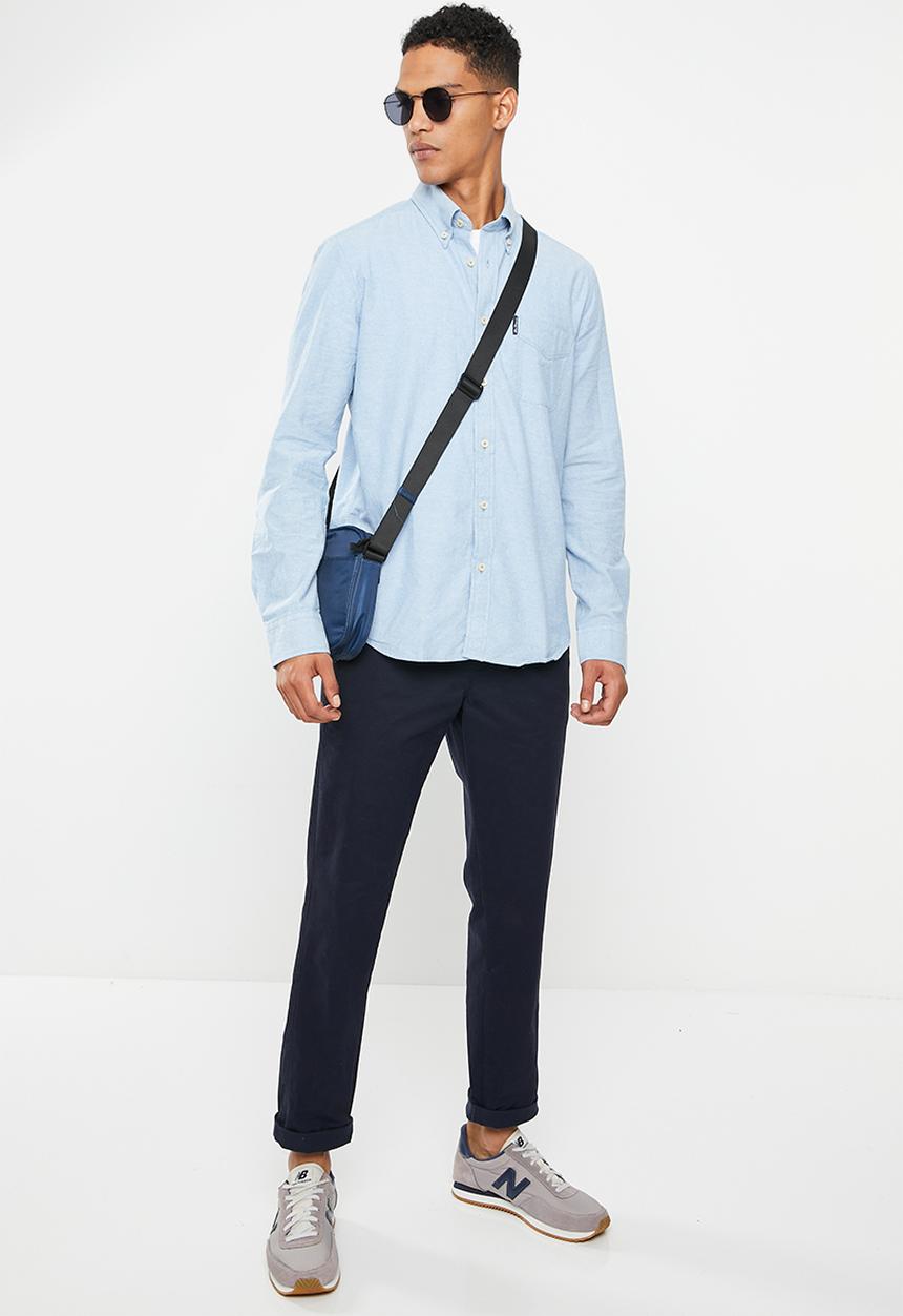 Ben Sherman - Cotton oxford shirt - pale blue