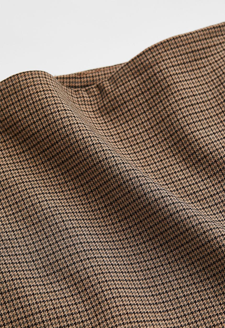 H&M - Mini skirt - brown/checked