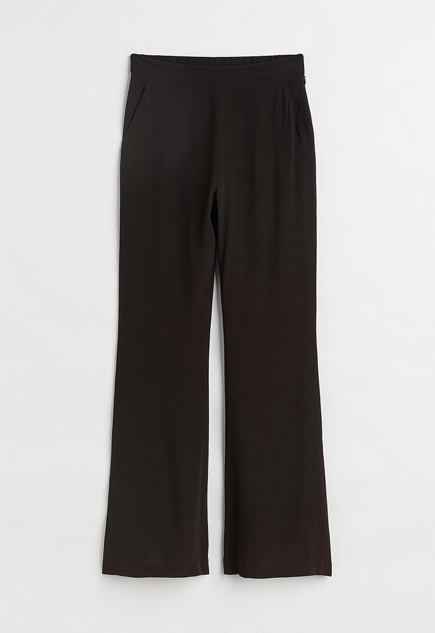 H&M - Wide trousers - black 
