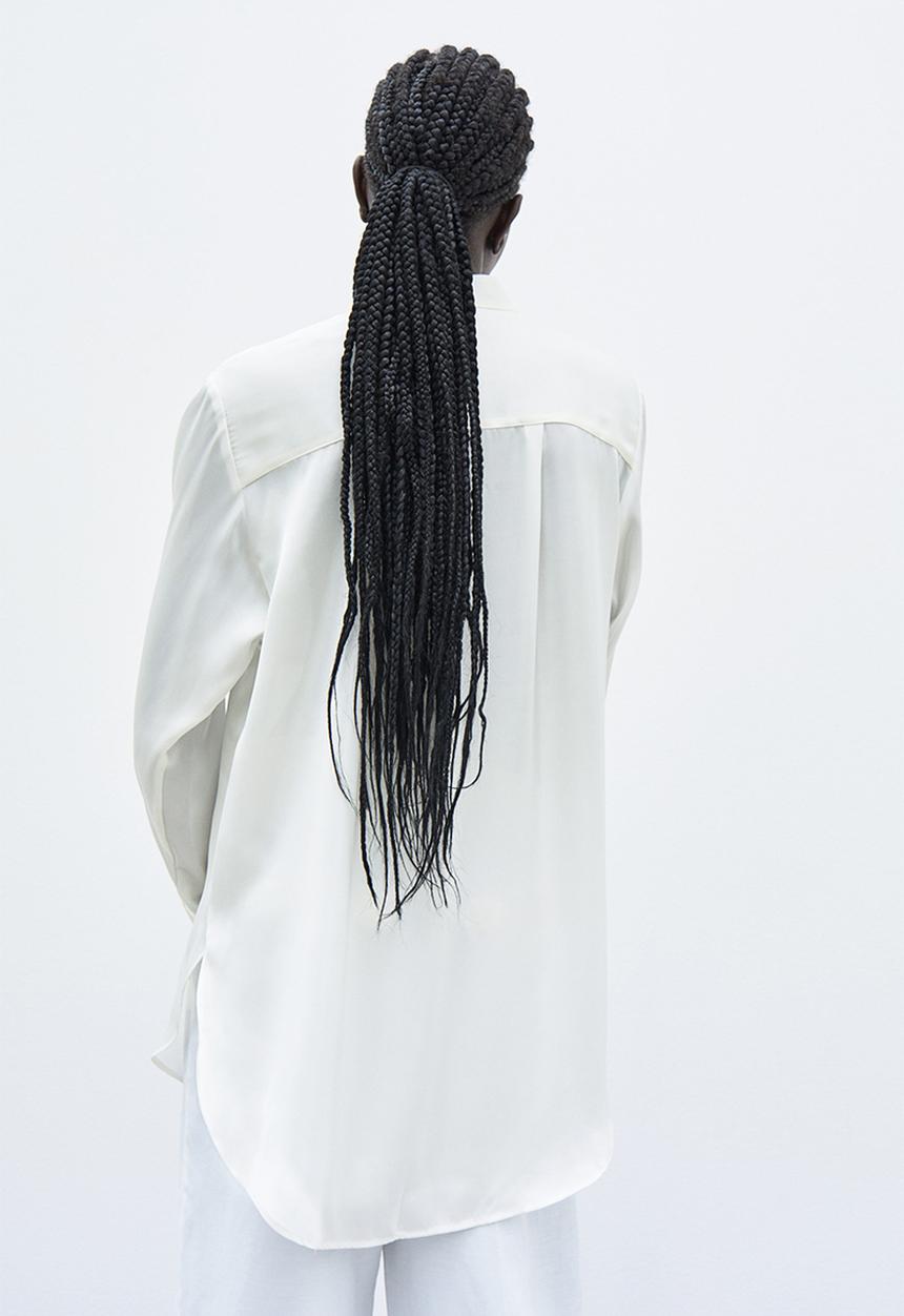 H&M - Oversized shirt - white