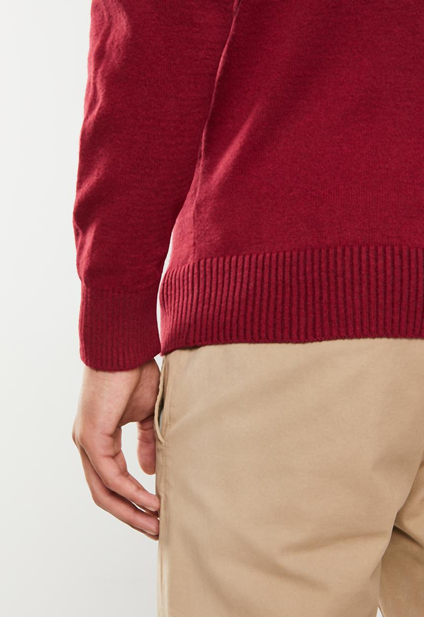 Ben Sherman - Crew neck knit - wine