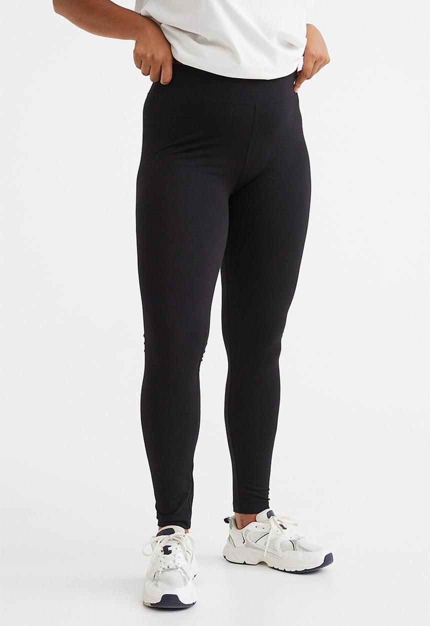 H&M - Cotton leggings - black
