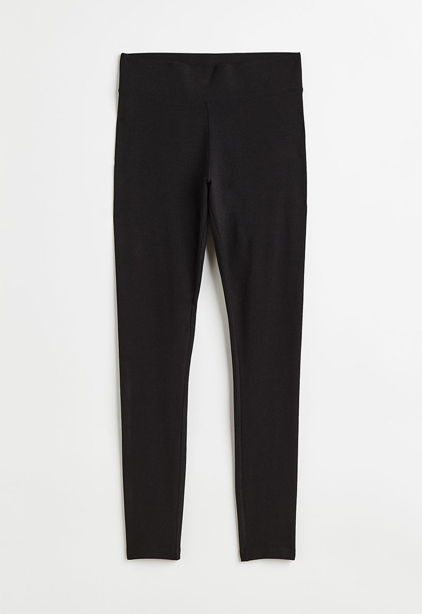 H&M - Cotton leggings - black