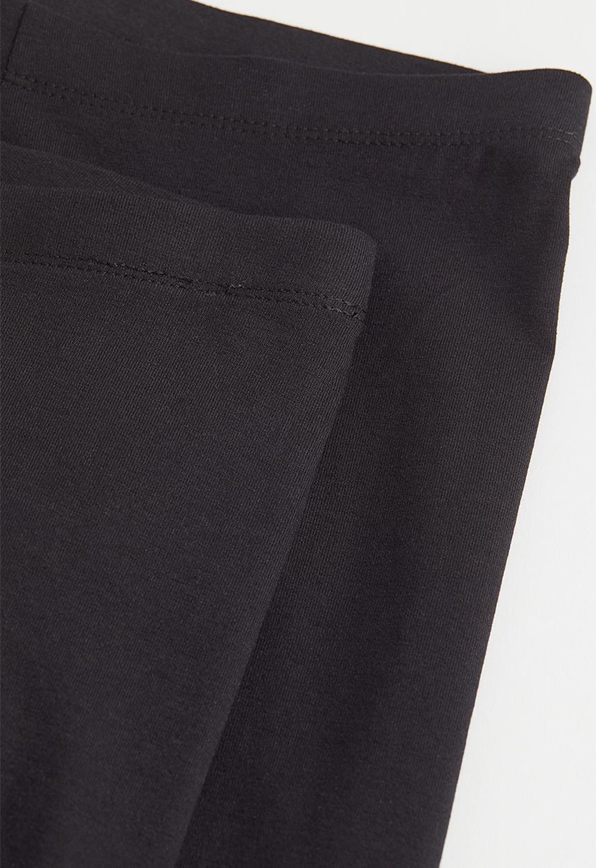 H&M - 2 Pack jersey leggings - black
