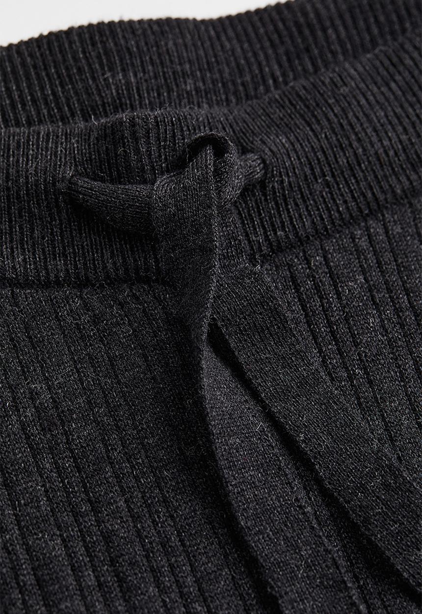 H&M - Ribbed trousers - dark grey