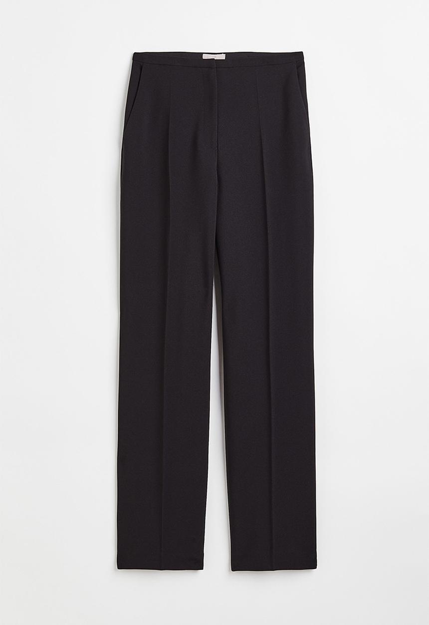 H&M - Straight trousers - black