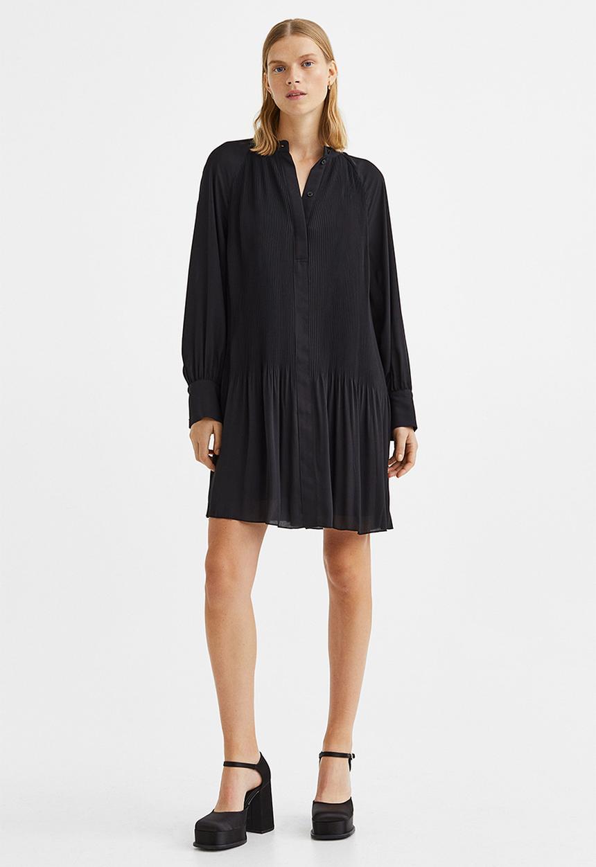 H&M - Pleated dress - black
