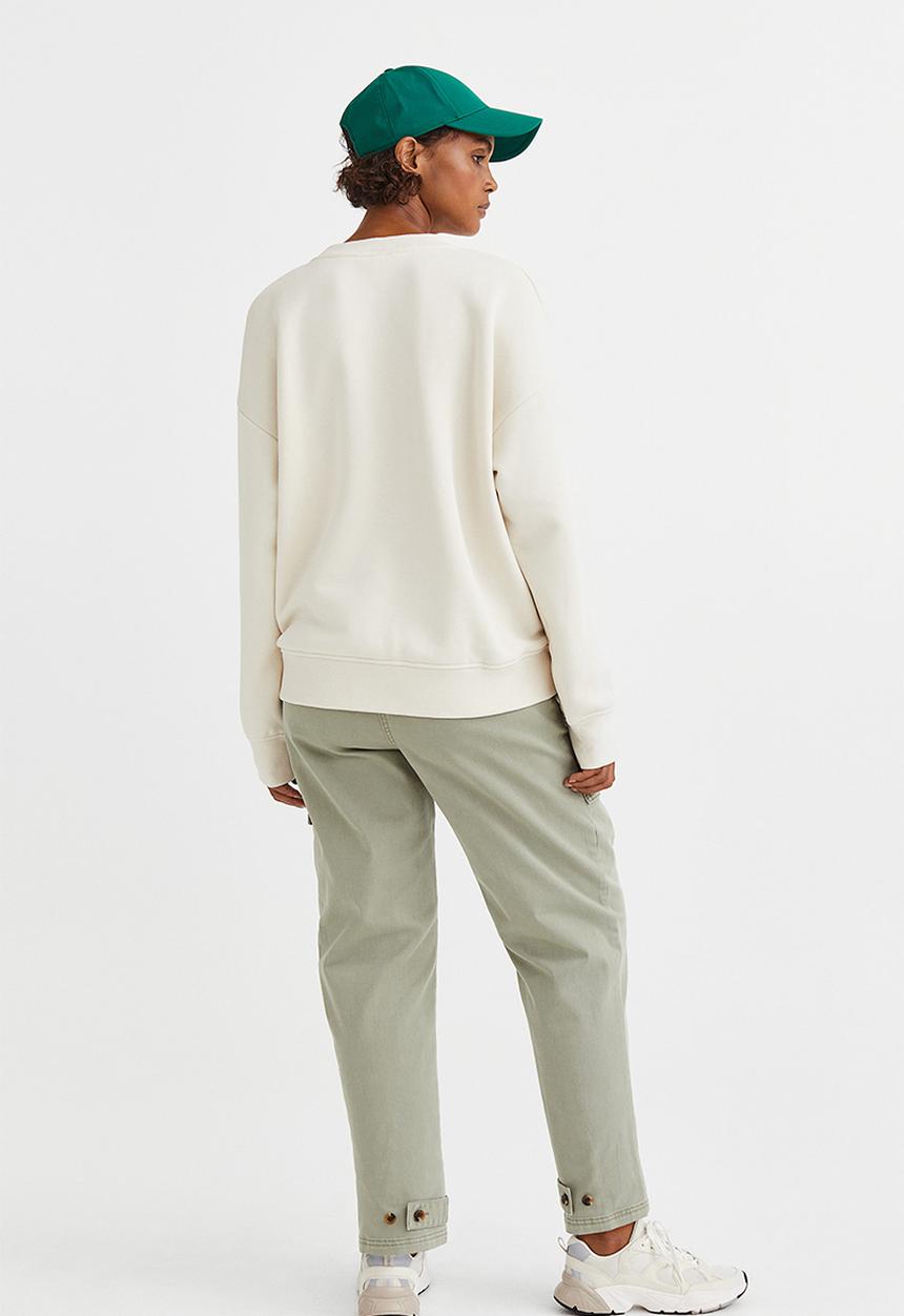 H&M - Crew-neck sweatshirt - cream/paris