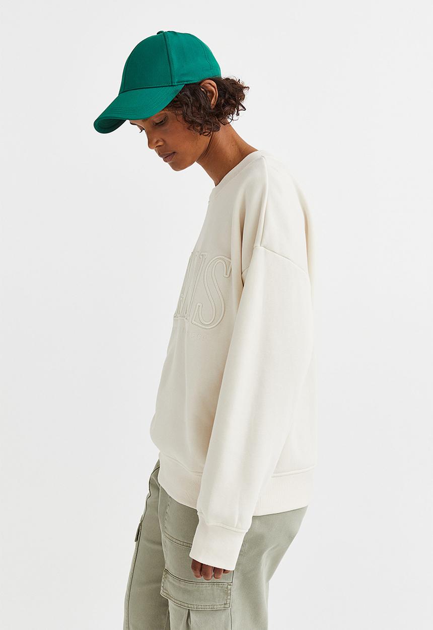 H&M - Crew-neck sweatshirt - cream/paris