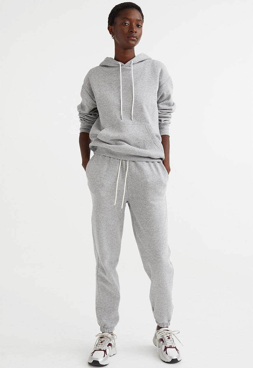 H&M - Cotton-blend sweatpants - grey marl 