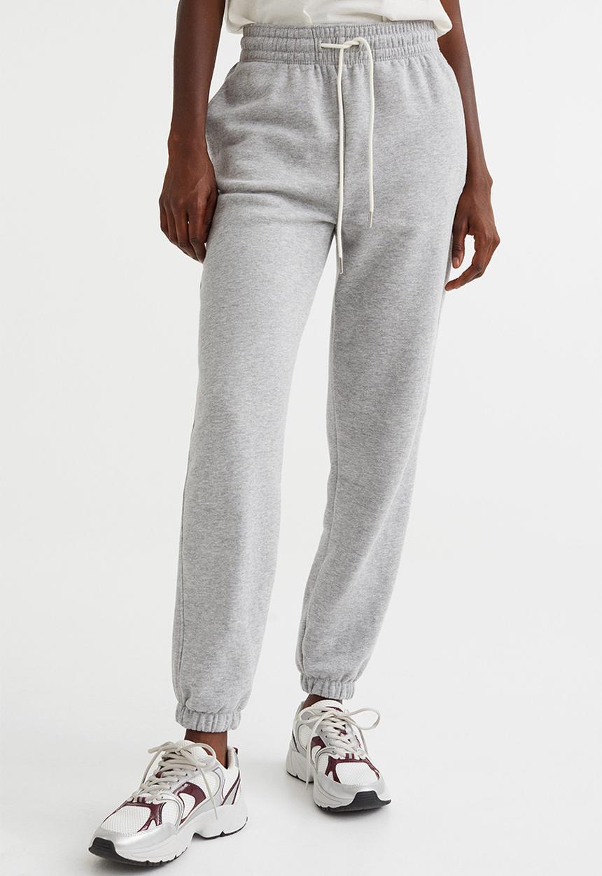 H&M - Cotton-blend sweatpants - grey marl 