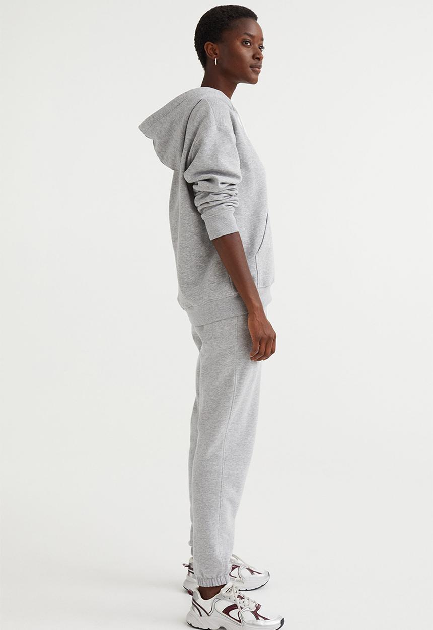 H&M - Cotton-blend sweatpants - grey marl 