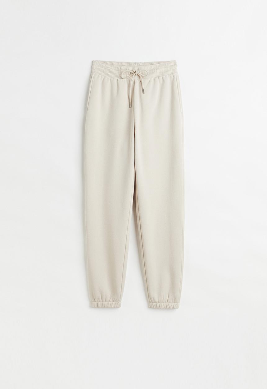 H&M - Cotton-blend sweatpants - light beige