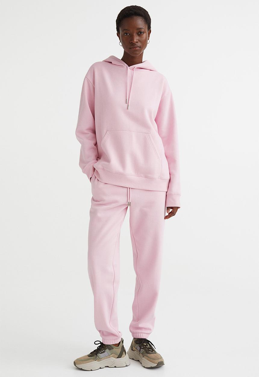 H&M - Cotton-blend sweatpants - light pink