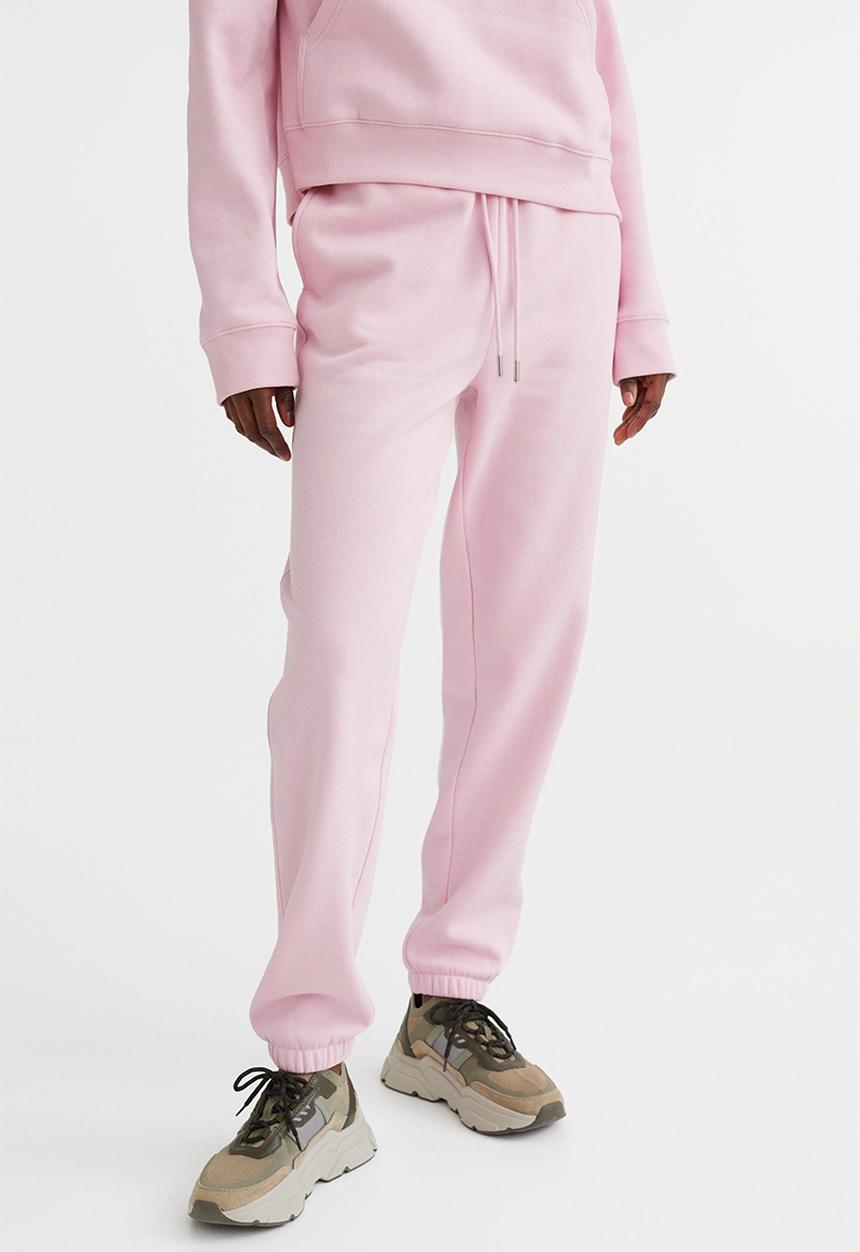 H&M - Cotton-blend sweatpants - light pink