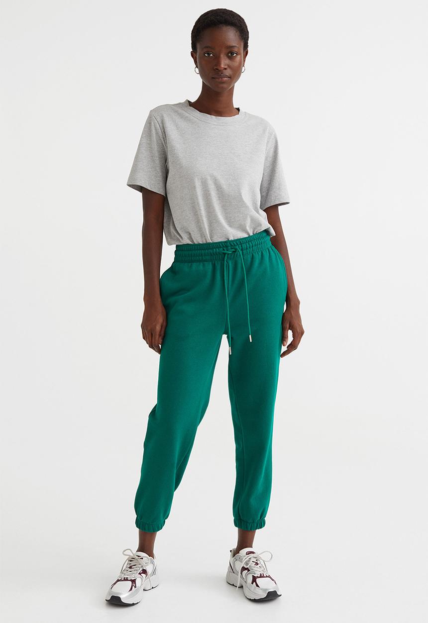H&M - Cotton-blend sweatpants - green