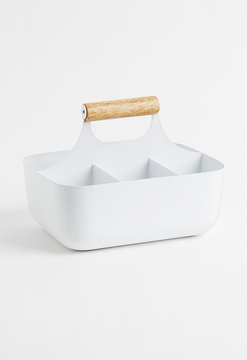 H&M - Metal storage caddy - white