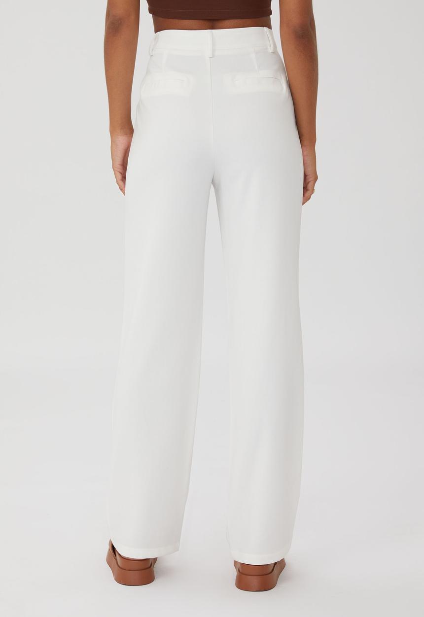 Cotton On - Blake wide leg pant - chalk pant