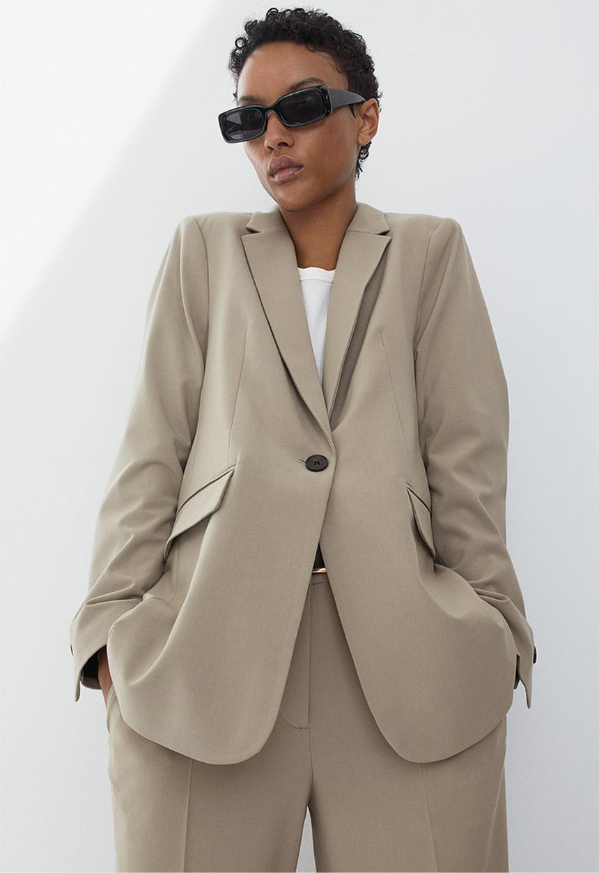 H&M - Single-breasted jacket - beige