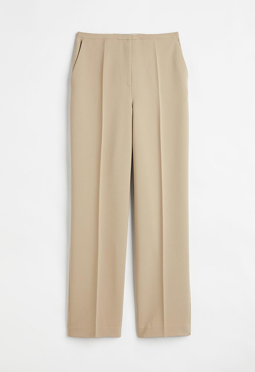 H&M - Straight trousers - light beige