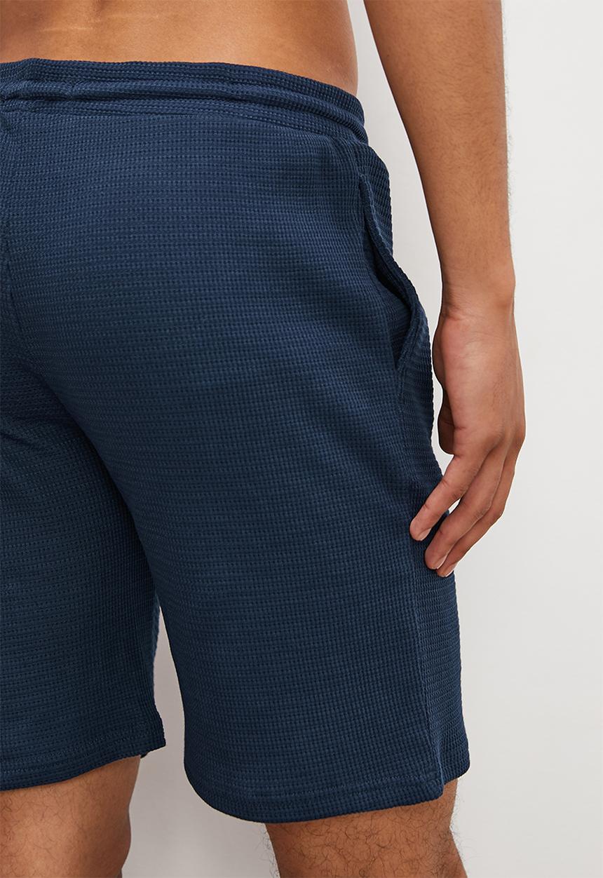 Superbalist - Premium waffle knit lounge short - navy