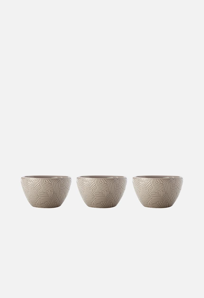 Maxwell & Williams - Dune bowls set of 3 - taupe