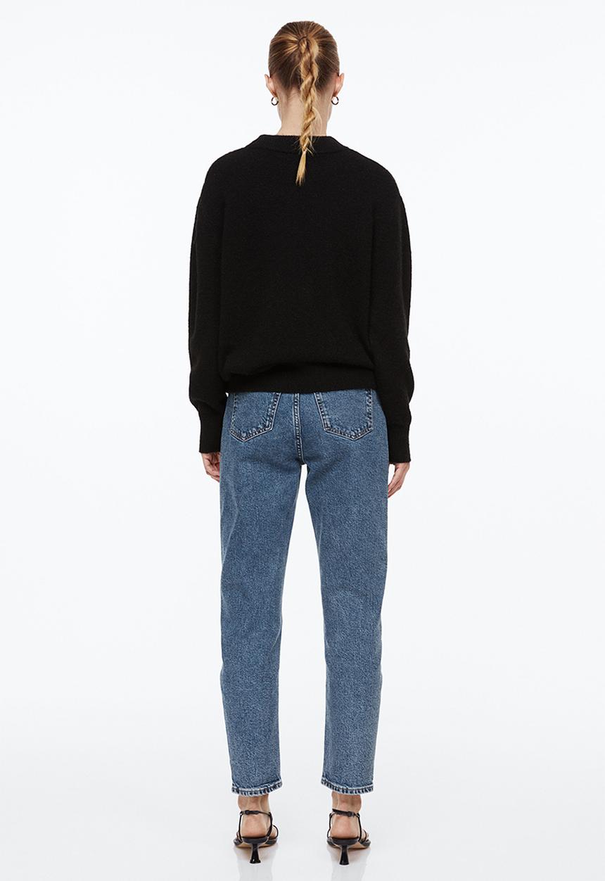 H&M - Slim mom high ankle jeans - denim blue