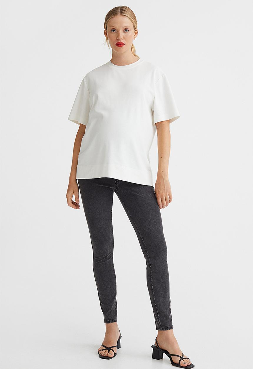 H&M - Mama jeggings - dark grey denim