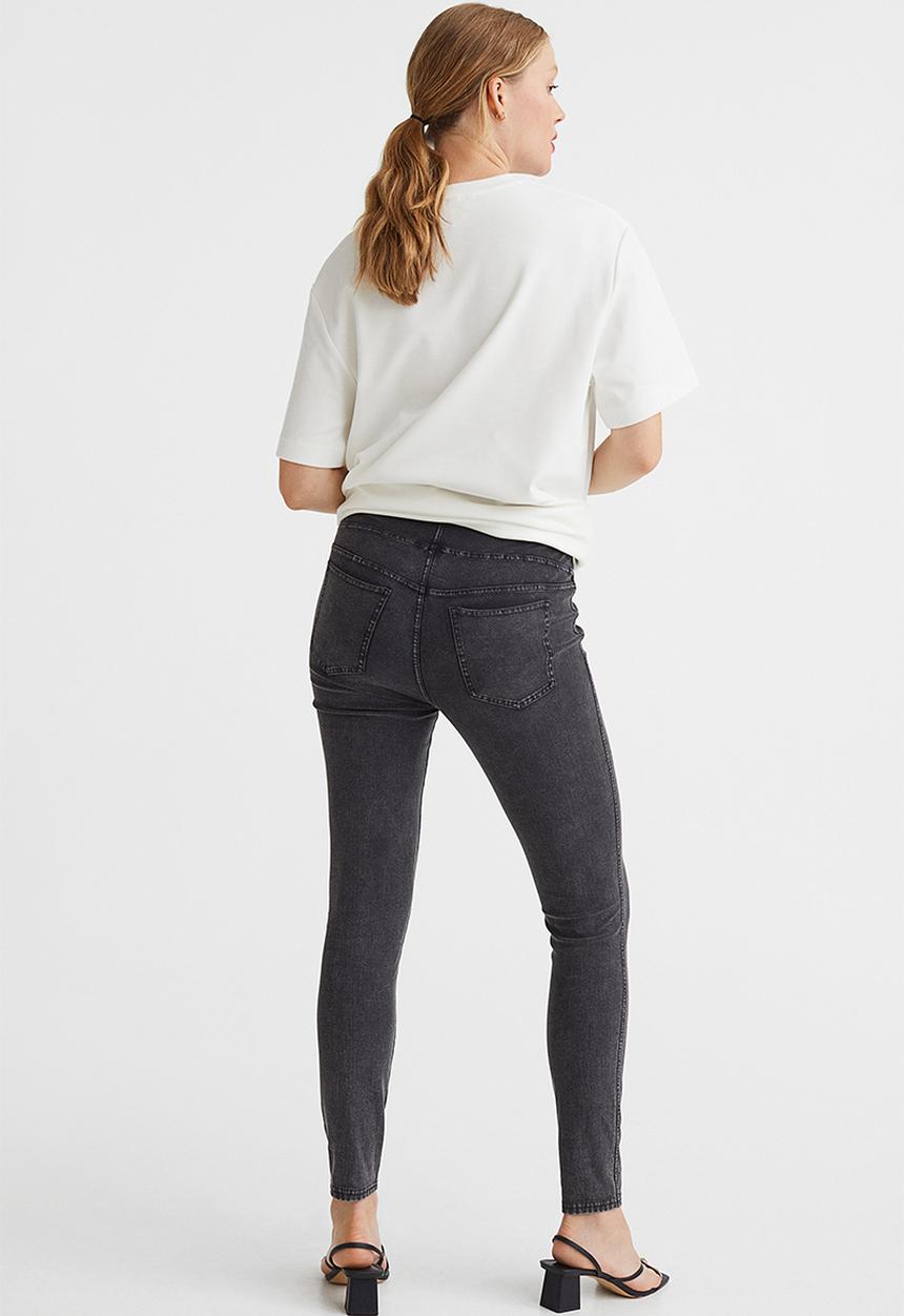 H&M - Mama jeggings - dark grey denim