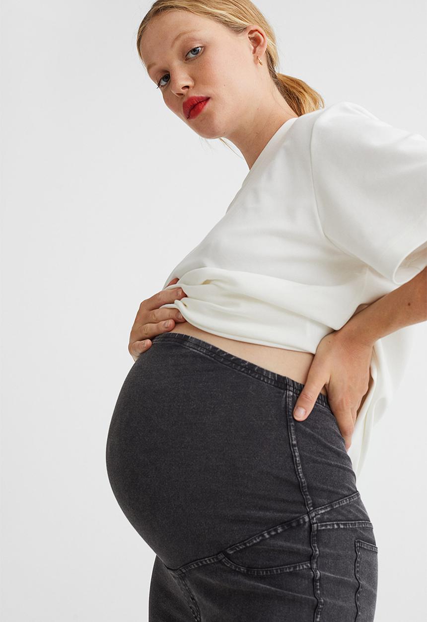 H&M - Mama jeggings - dark grey denim