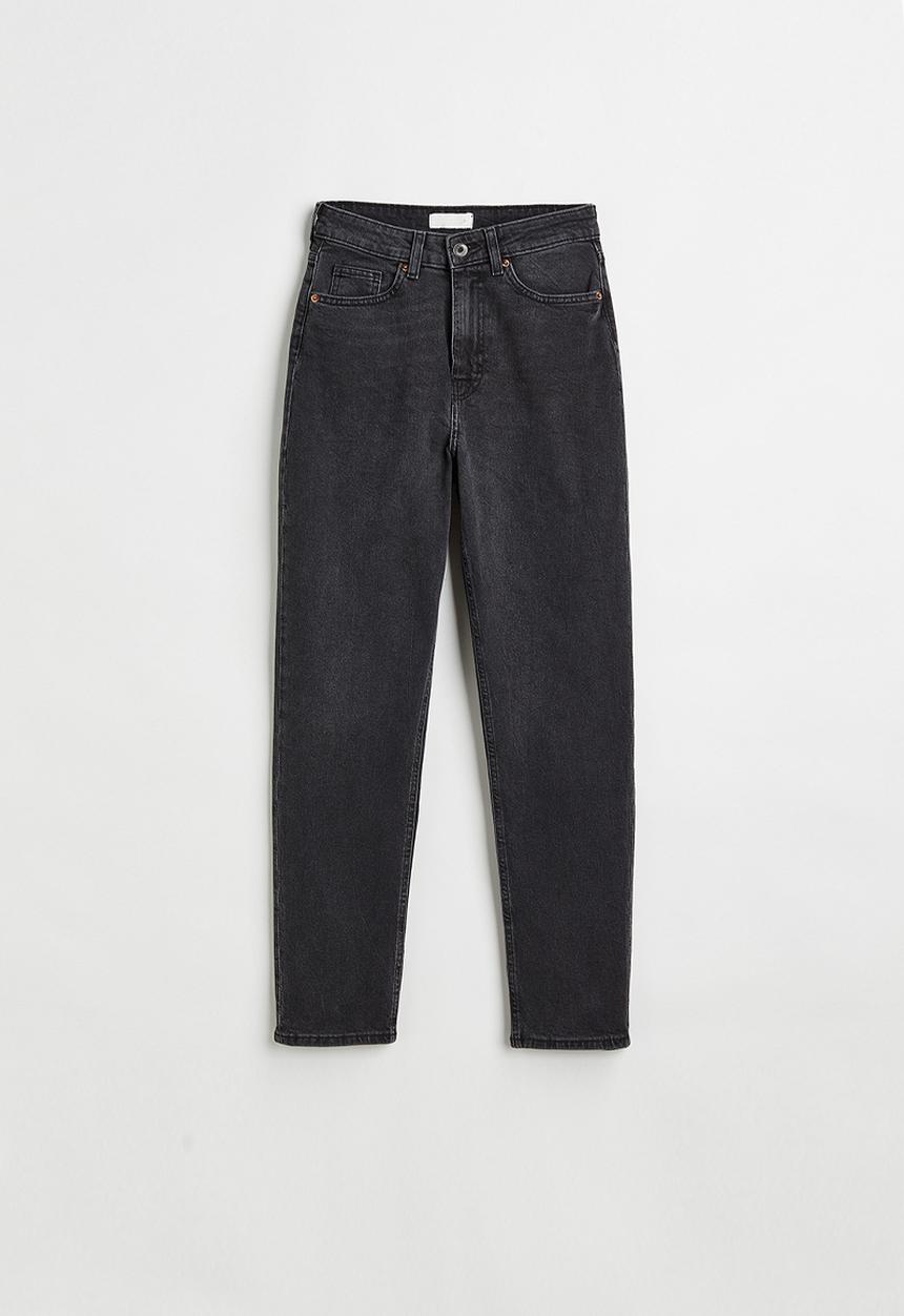 H&M - Slim mom high ankle jeans - dark grey