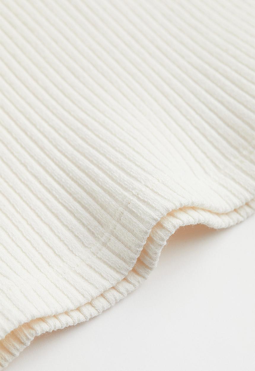 H&M - Ribbed vest top - white