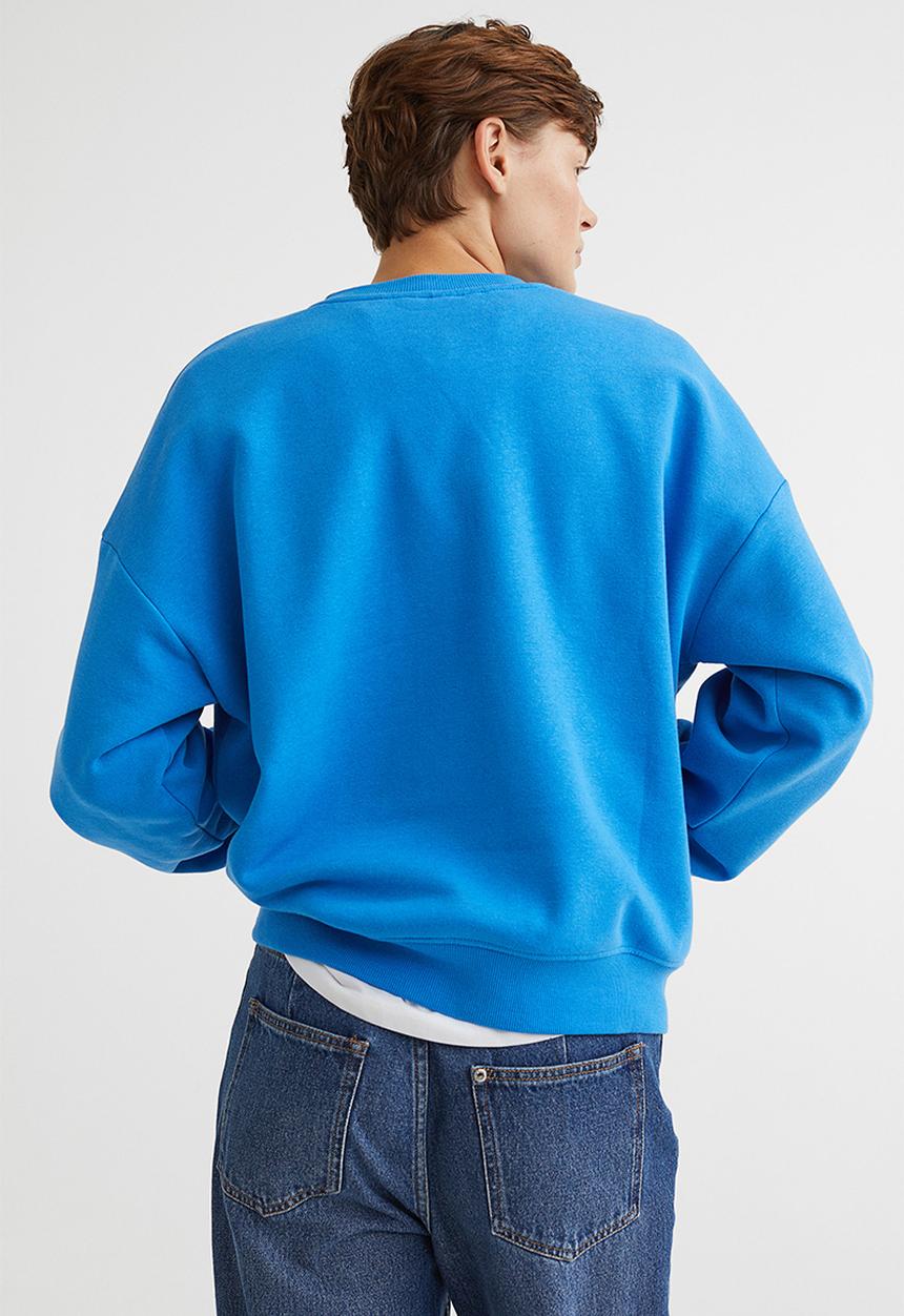 H&M - Motif-detail sweatshirt - bright blue/nfl