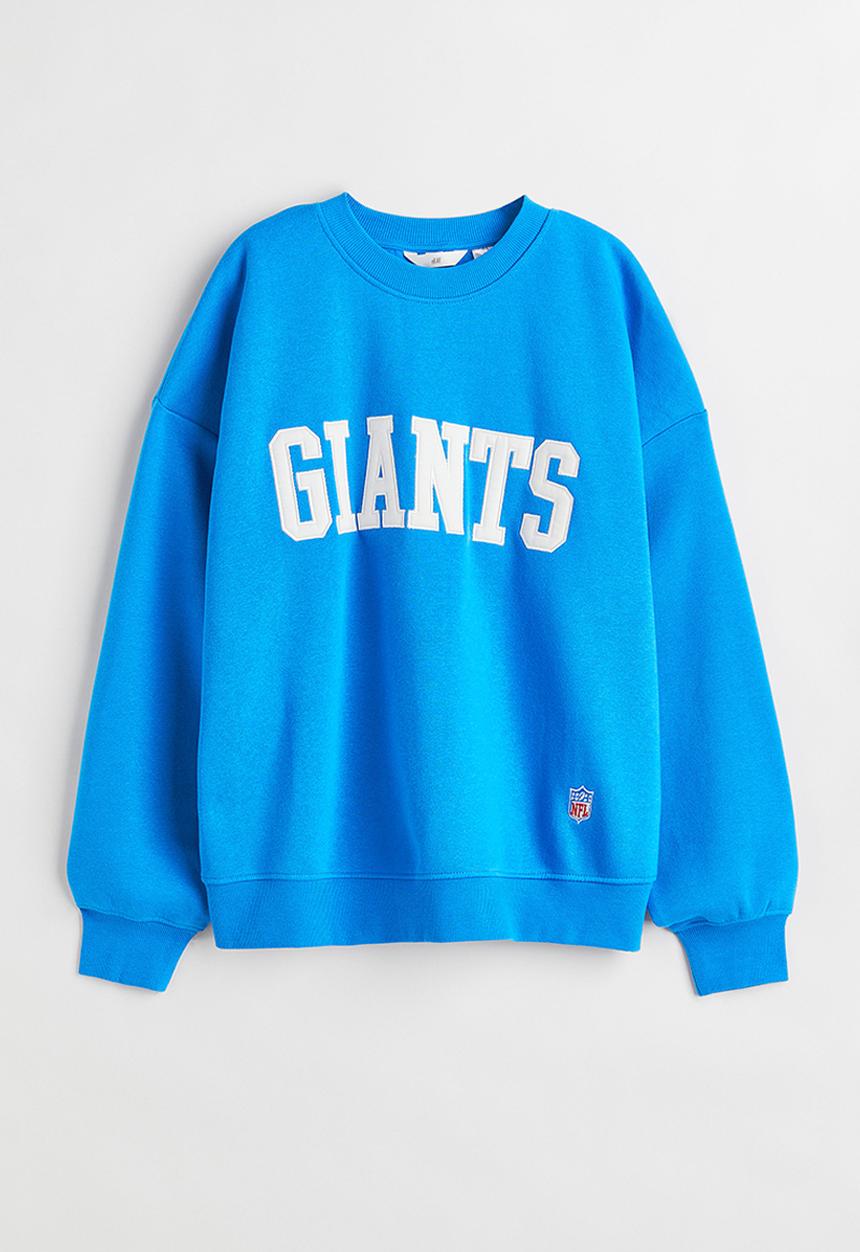 H&M - Motif-detail sweatshirt - bright blue/nfl