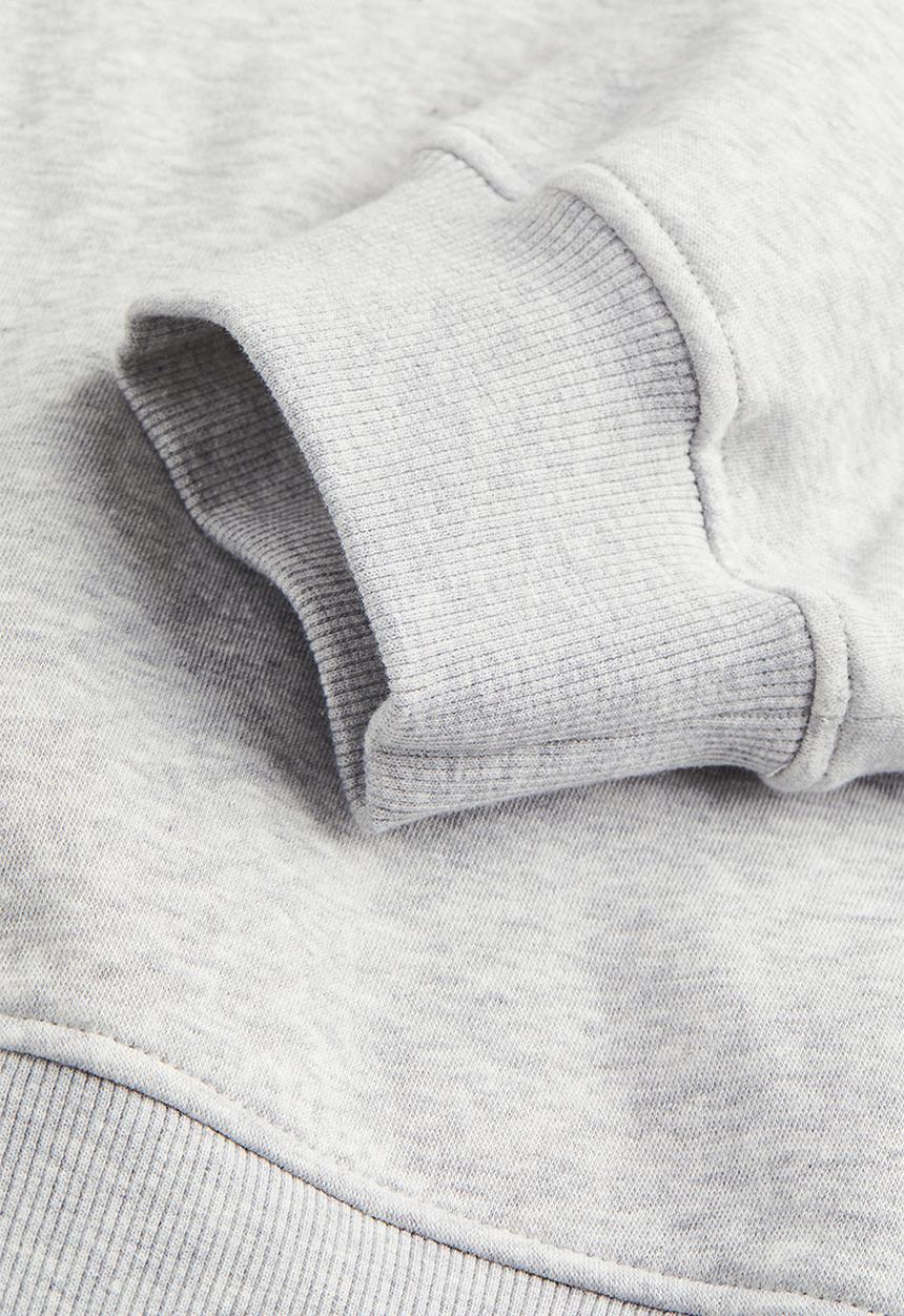 H&M - Motif-detail sweatshirt - grey marl/mickey mouse