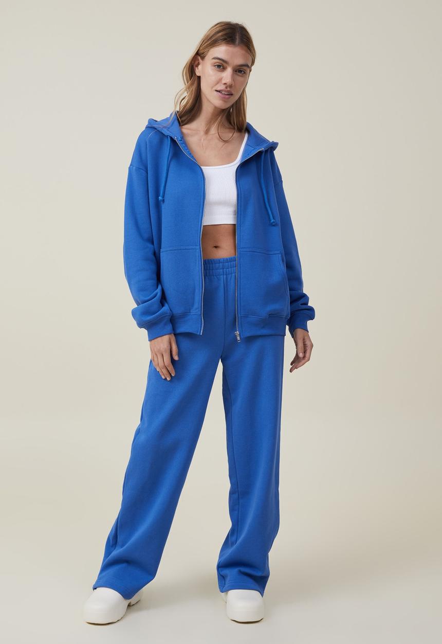 Cotton On - Classic zip-through hoodie - cobalt blue