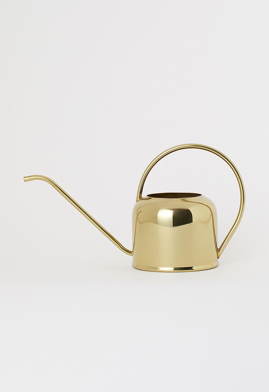 H&M - Metal watering can - gold
