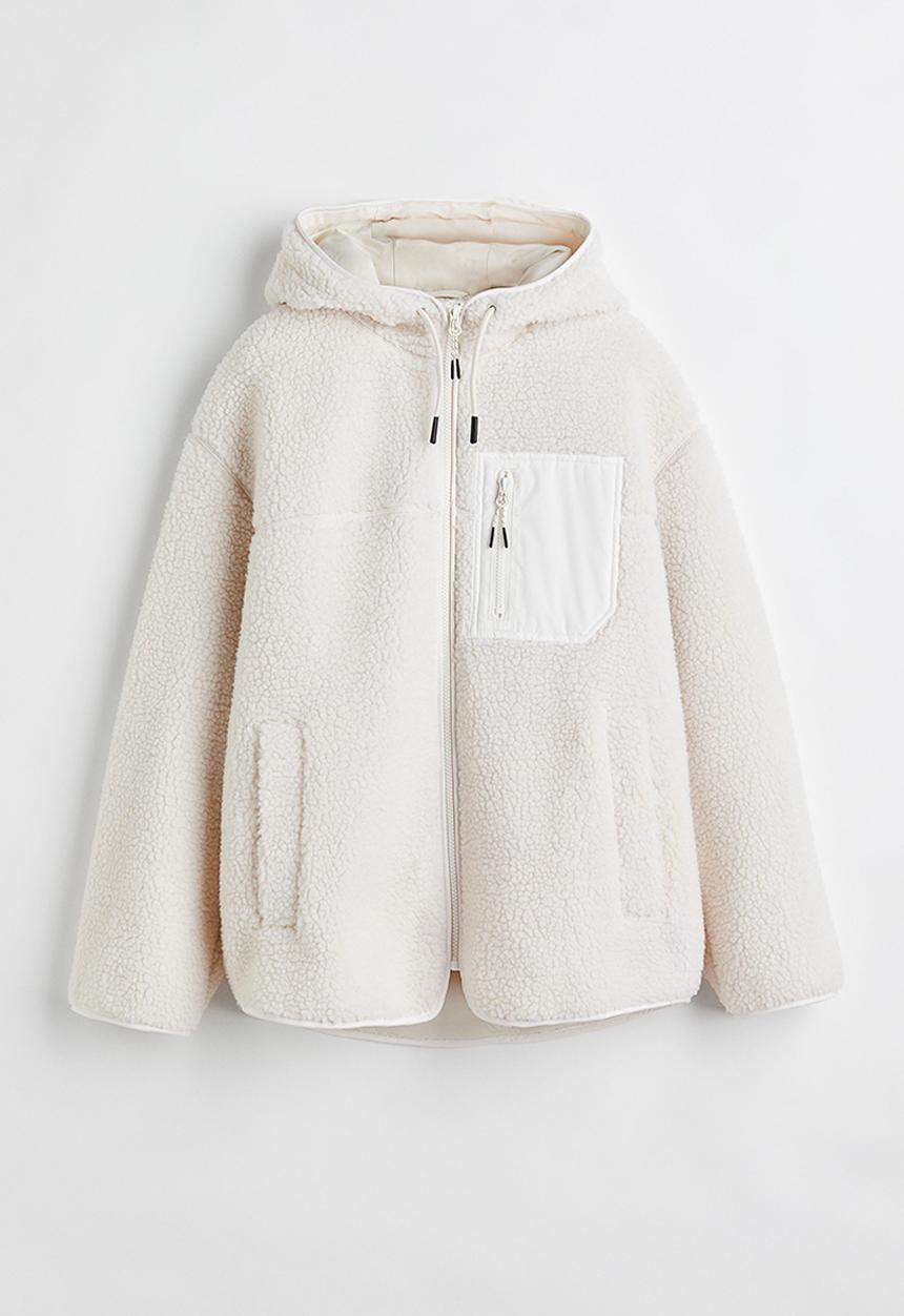 H&M - Teddy jacket - natural white