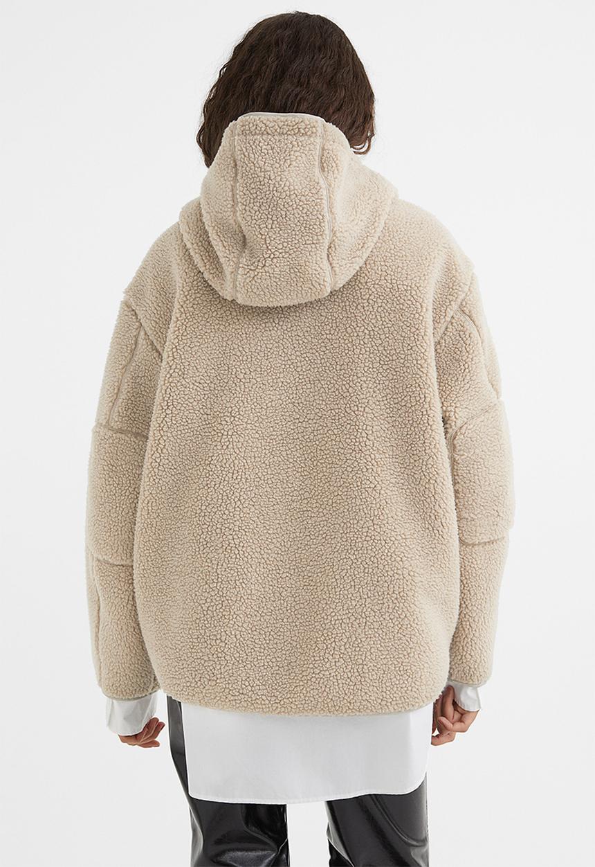 H&M - Teddy jacket - beige