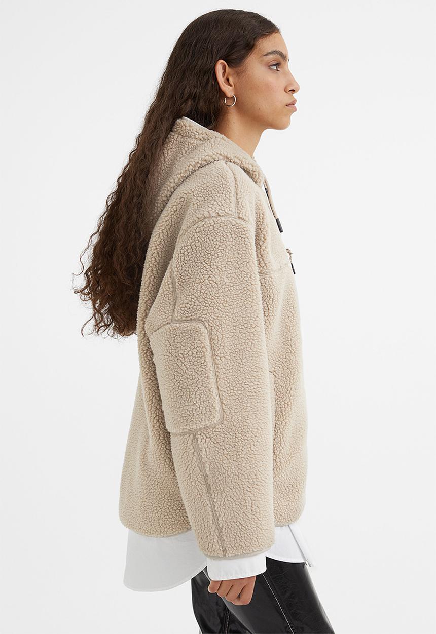 H&M - Teddy jacket - beige