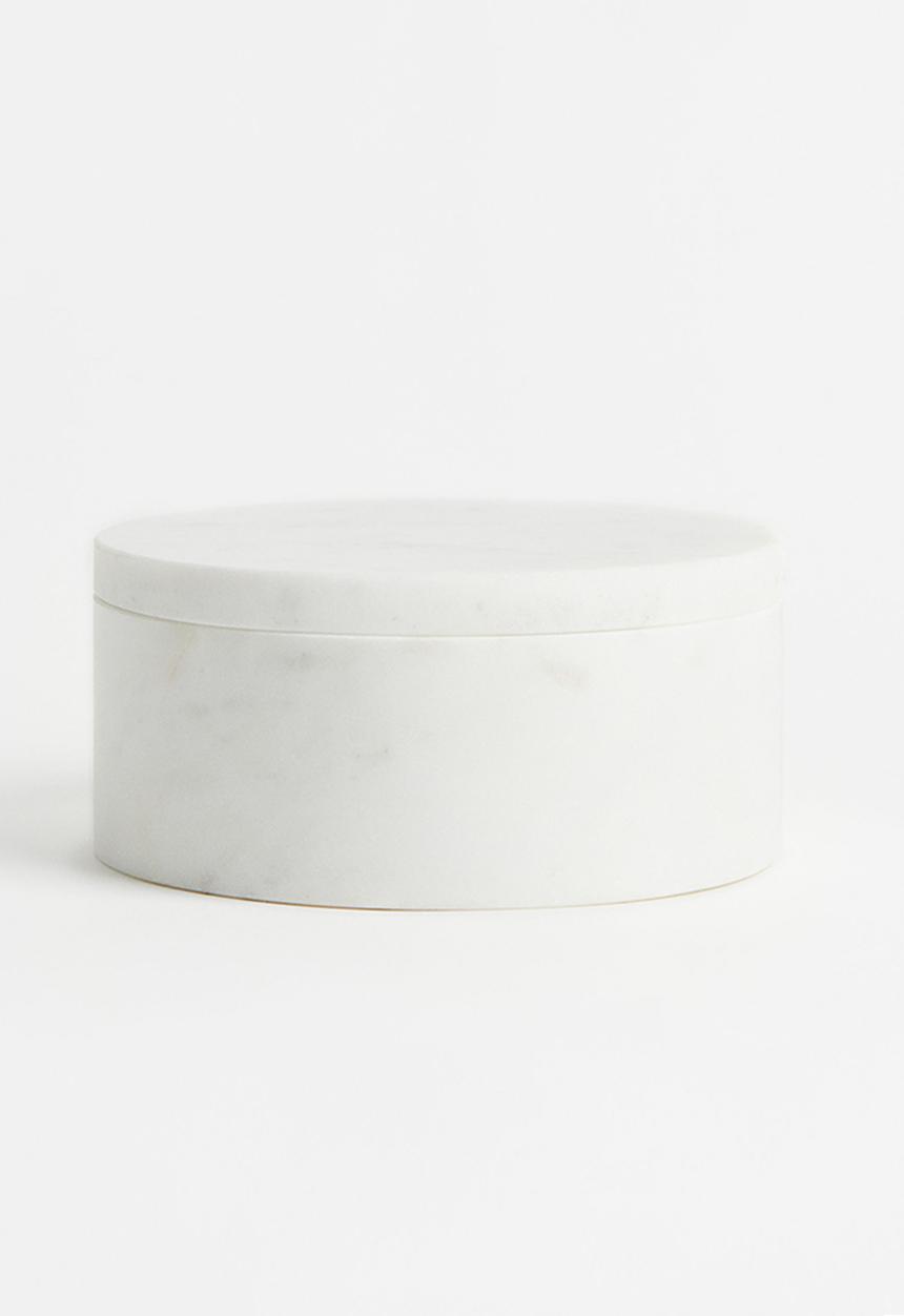 H&M - Large marble pot - white