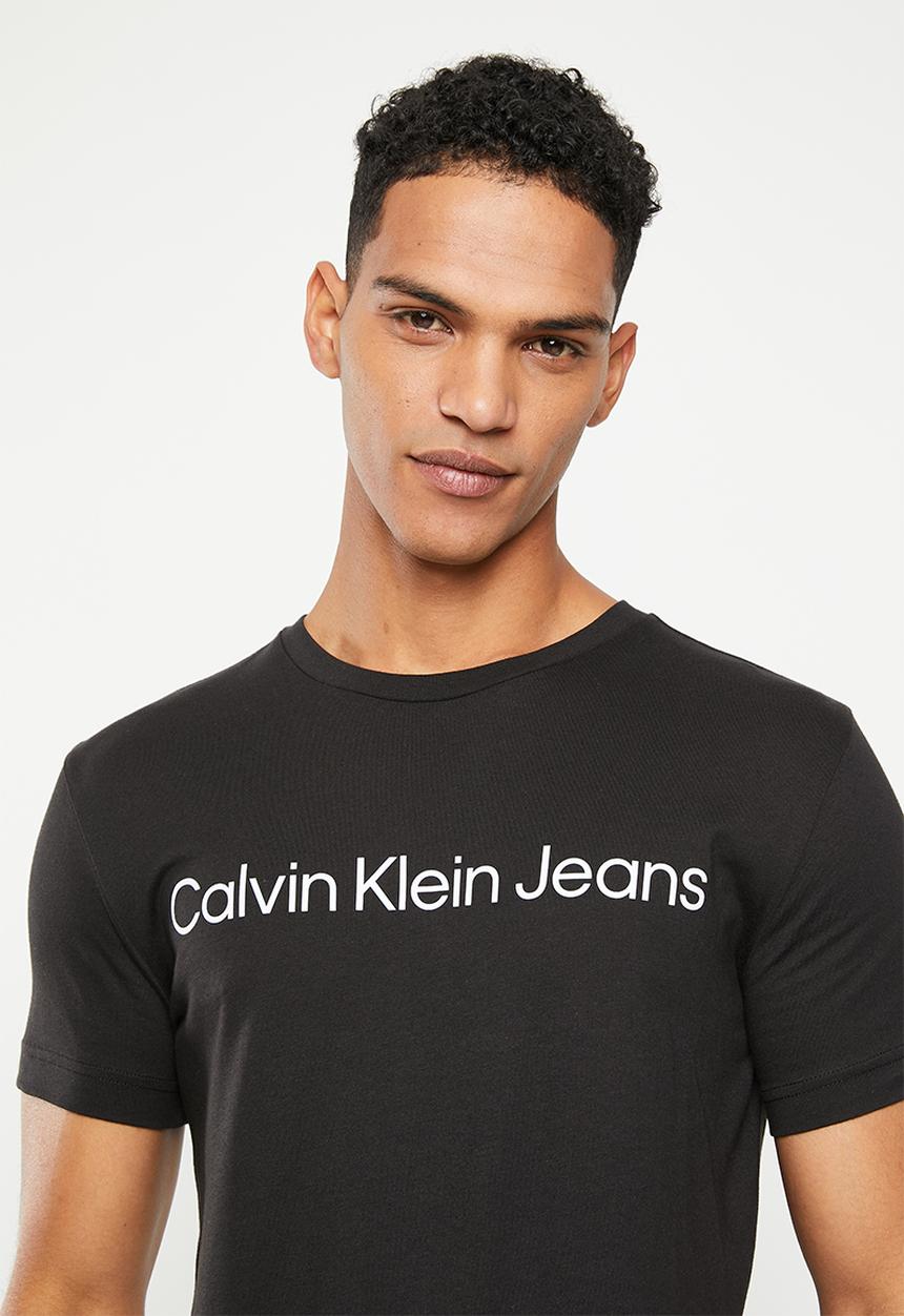 Calvin Klein - Core institutional logo slim tee-  black