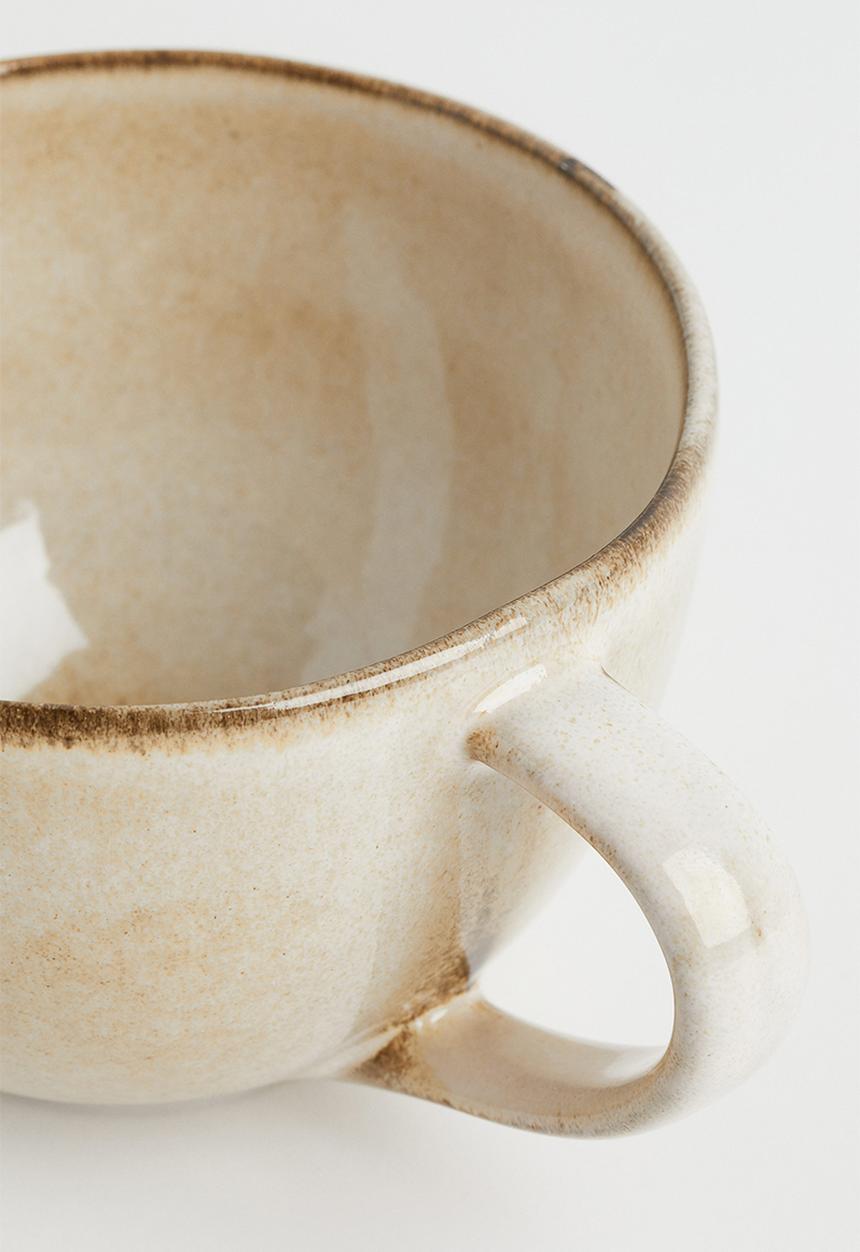 H&M - Stoneware cup - beige
