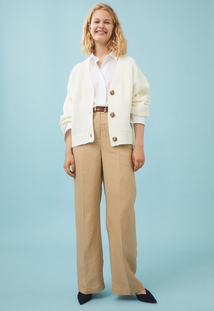 H&M - Rib-knit cardigan - white