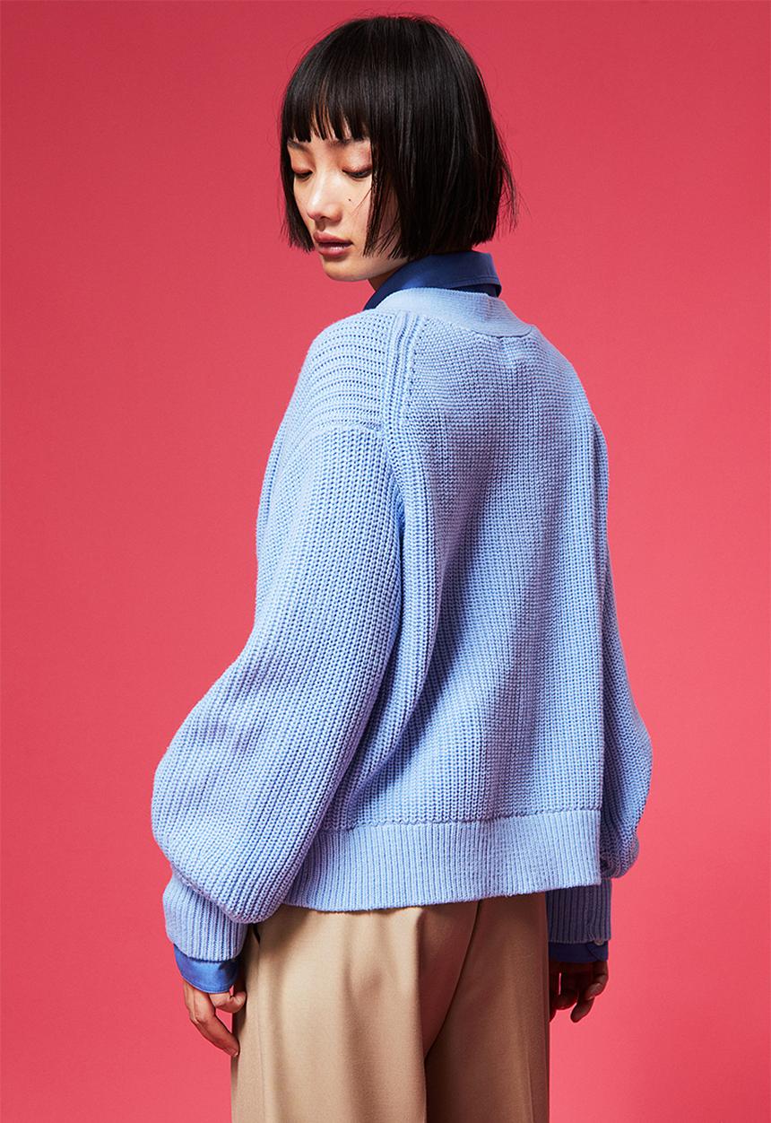 H&M - Rib-knit cardigan - light blue