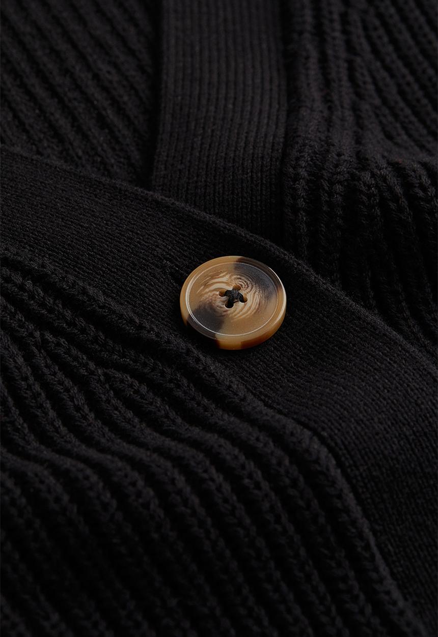 H&M - Rib-knit cardigan - black